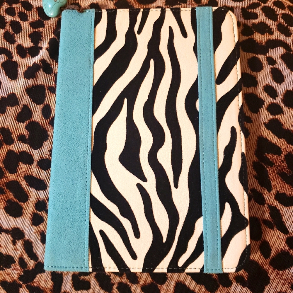 Zebra print 7-8inch Samsung folio case
